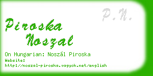 piroska noszal business card